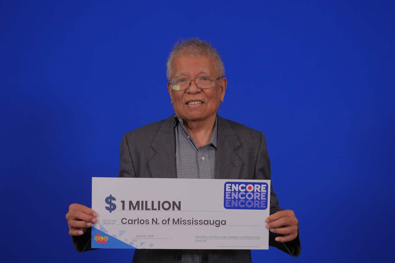 Mississauga $1 million Encore winner.
