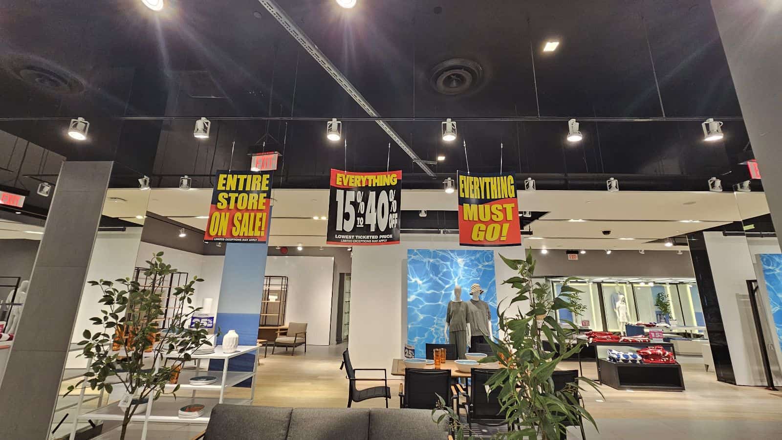 Up to 40% off entire store at Hudson’s Bay liquidation sale at Toronto mall