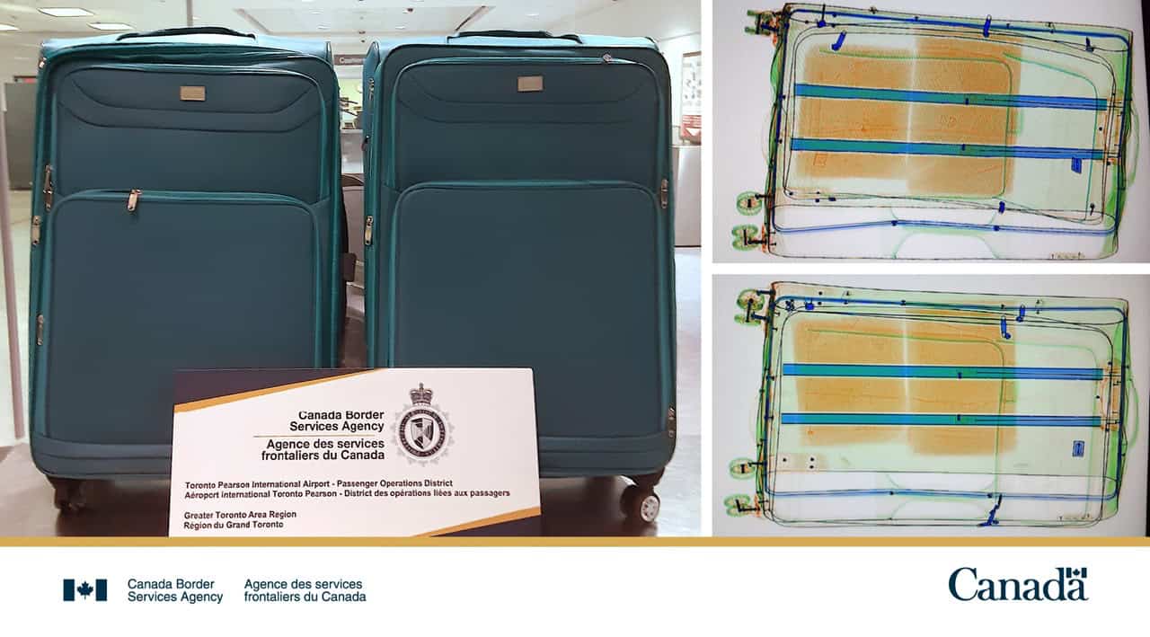 $3.3M cocaine seizure at Toronto Pearson Airport in Mississauga.