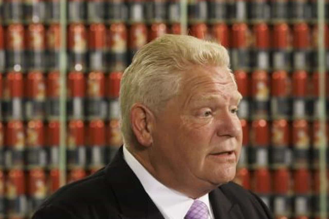 doug ford beer can returns