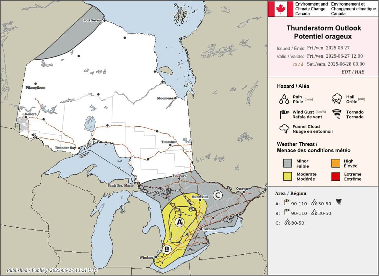 thunderstorm tornado risk ontario