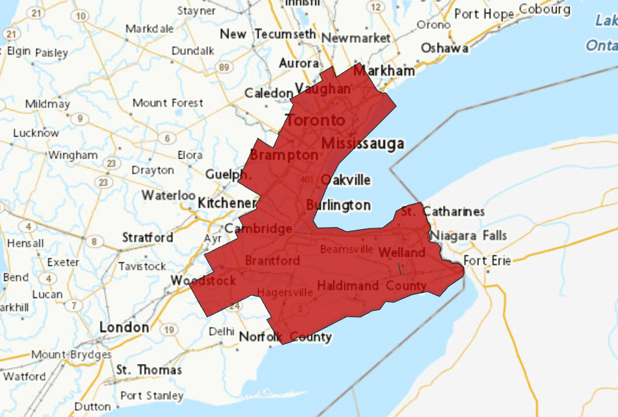 heat warning ontario