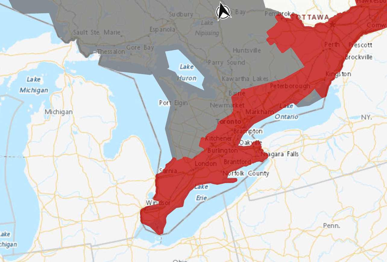 weather warning ontario