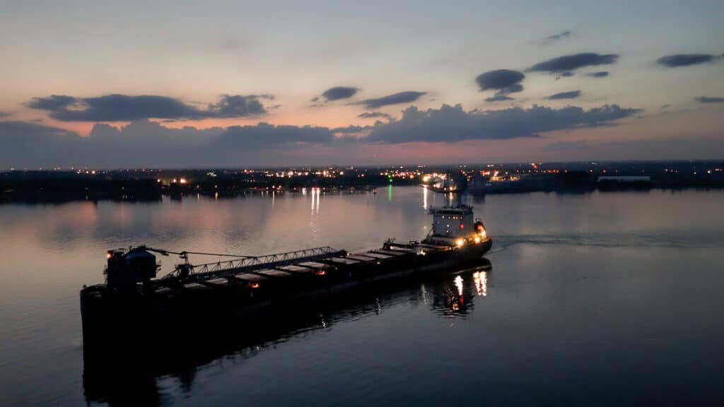 Port of Oshawa at night