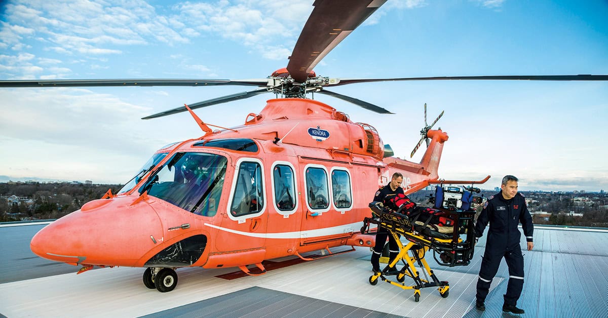 Air1 at Sunnybrook Hospital. Photo Doug Nicholson