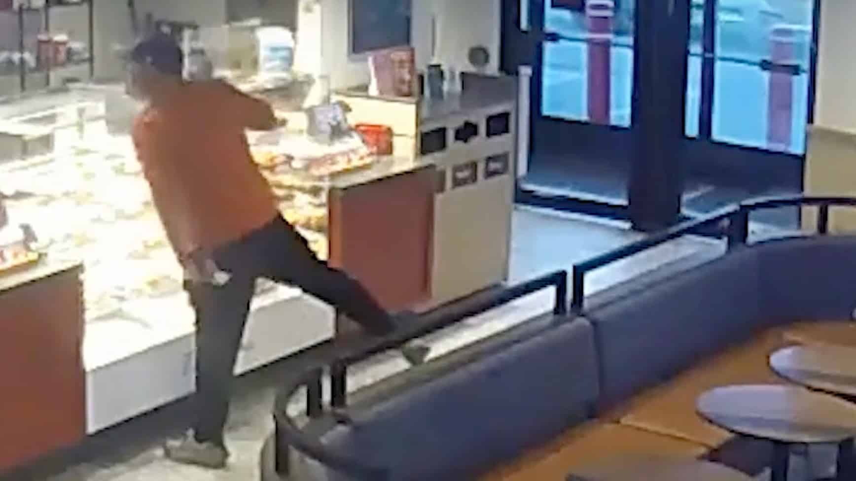 video man spits tim hortons mississauga