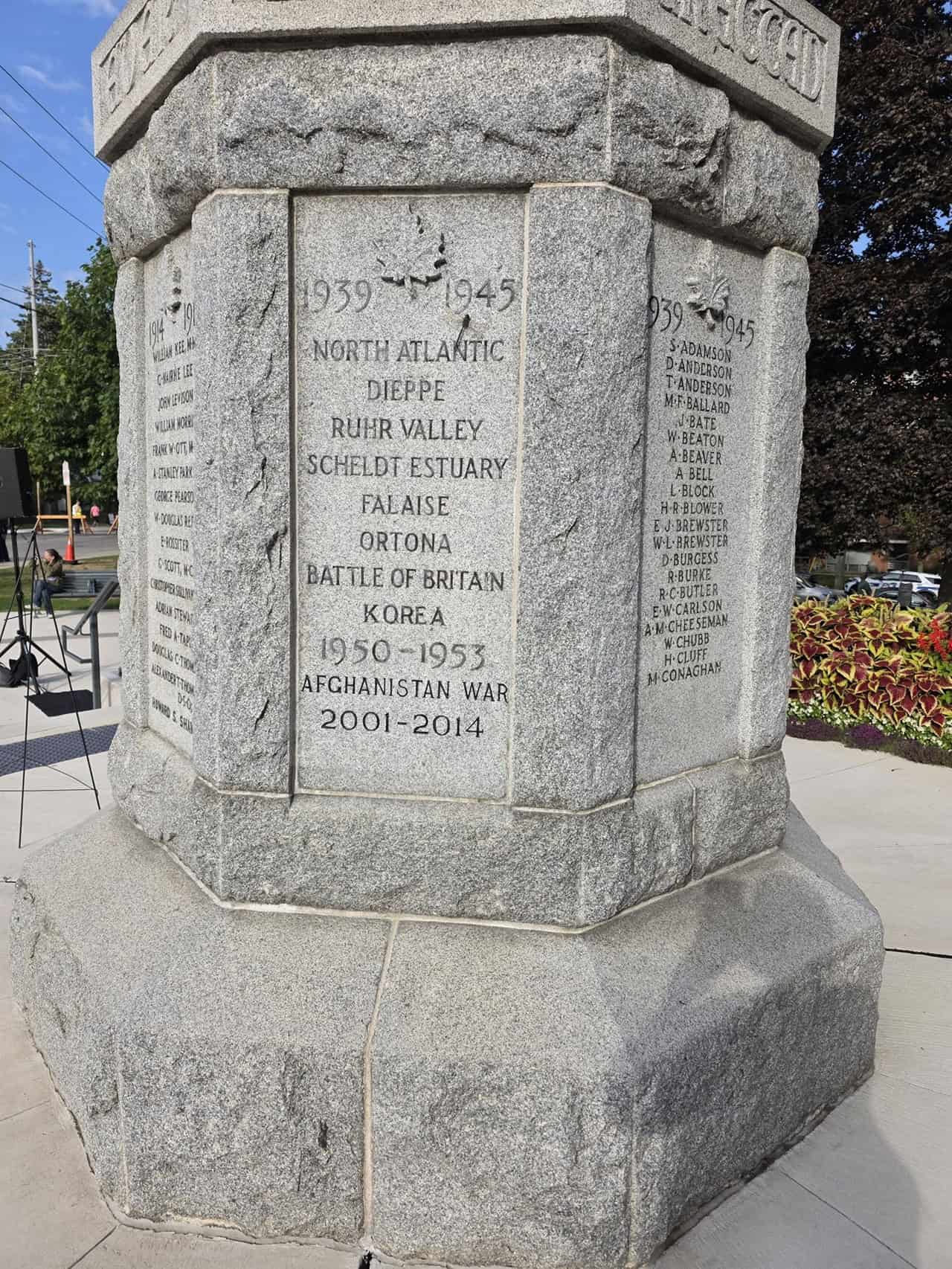 War memorial erected 100 years ago in Mississauga honours fallen