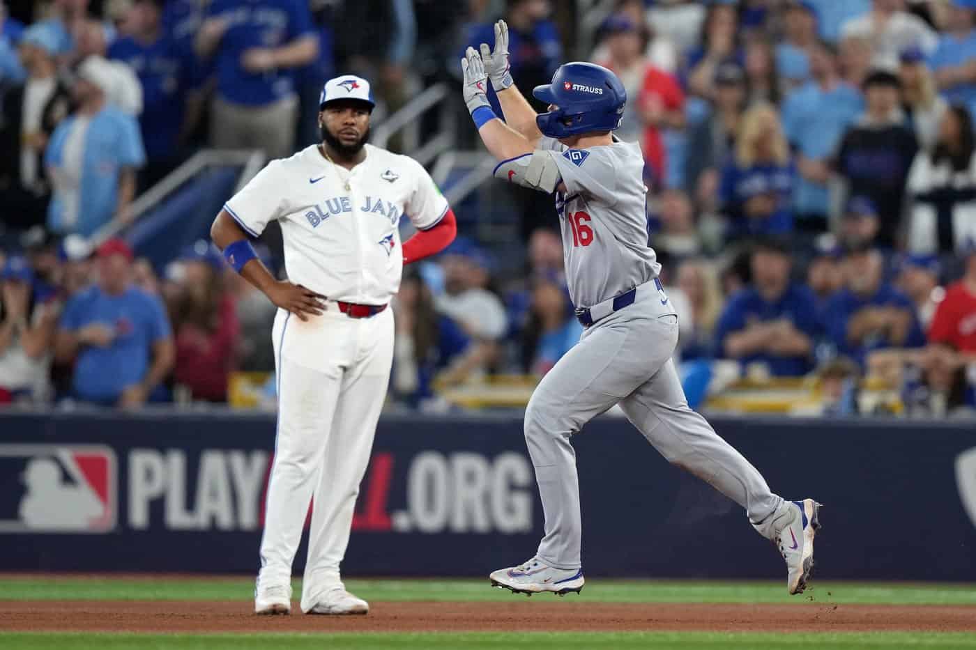 dogers blue jays game 2 world series
