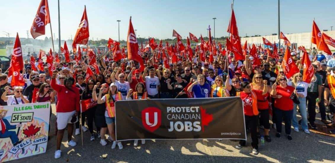 stellantis unifor brampton ford trump