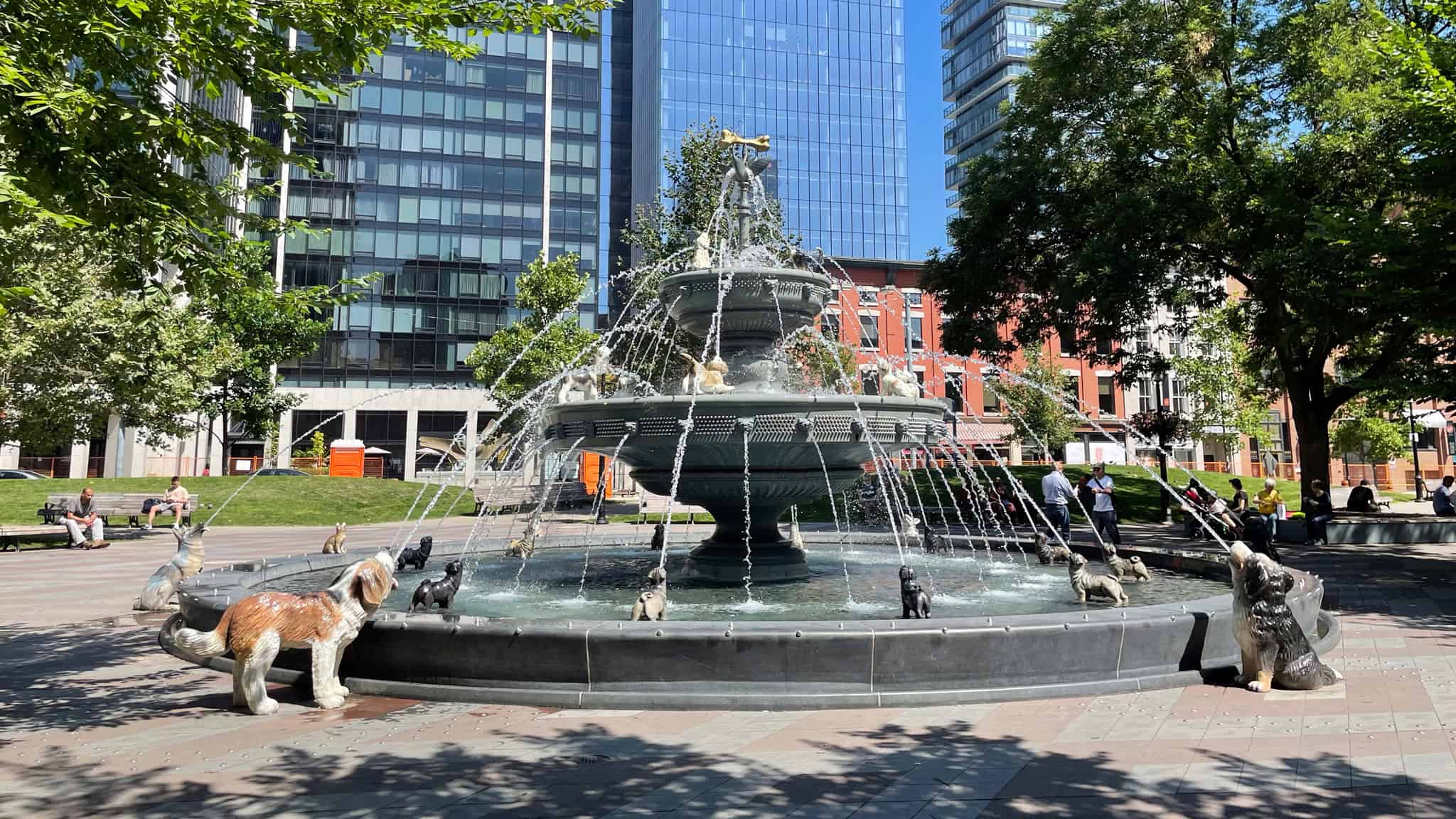 berczy dog fountain toronto refresh