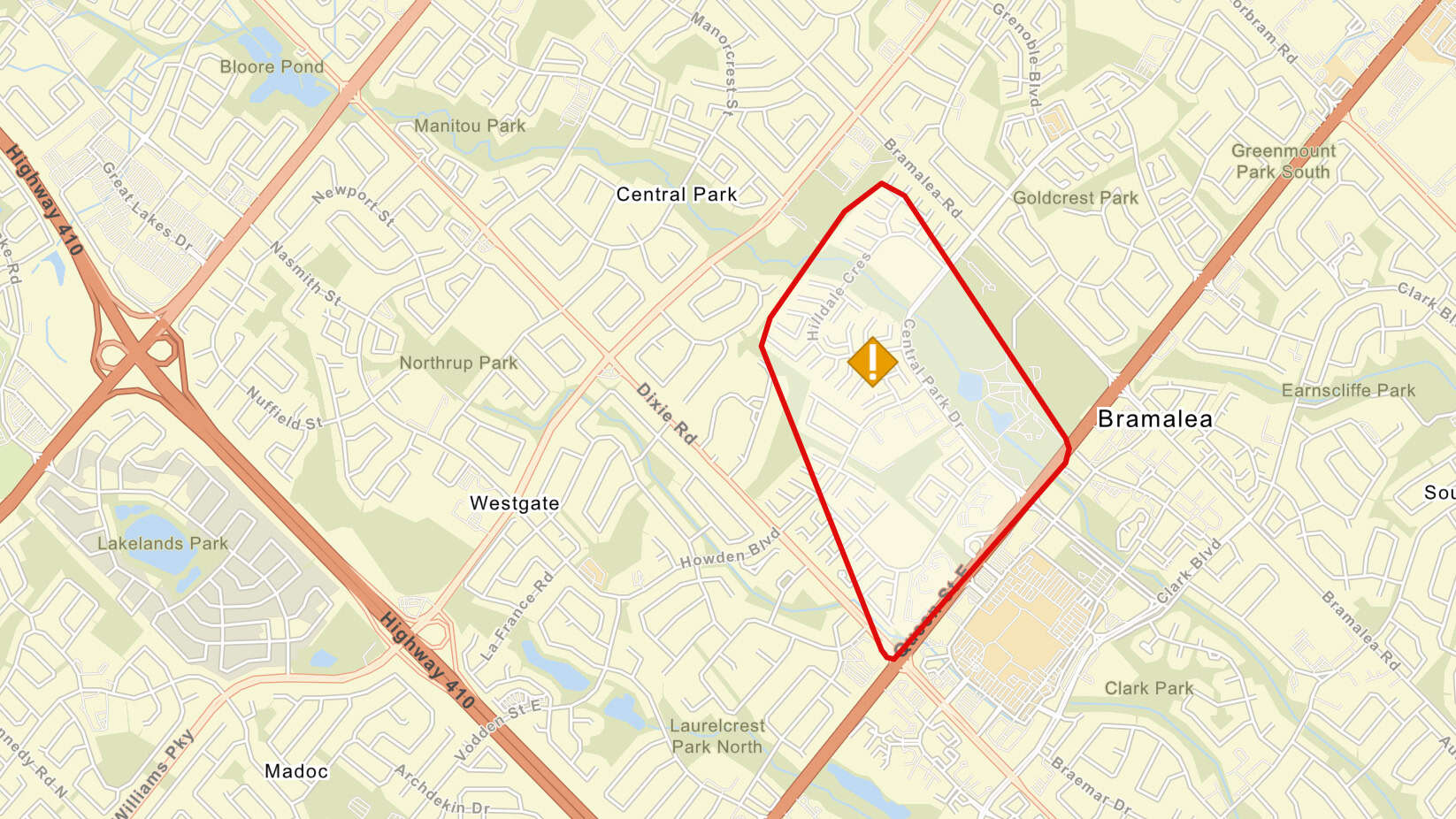 power outage brampton