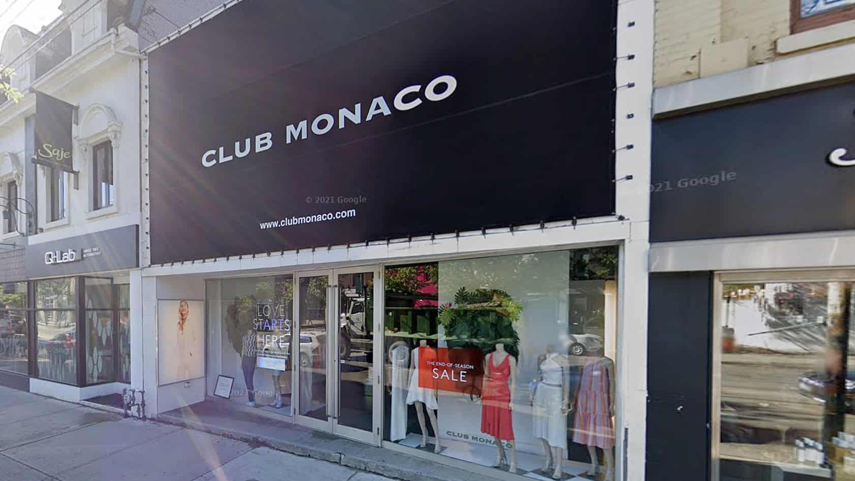 club monaco closed queen toronto