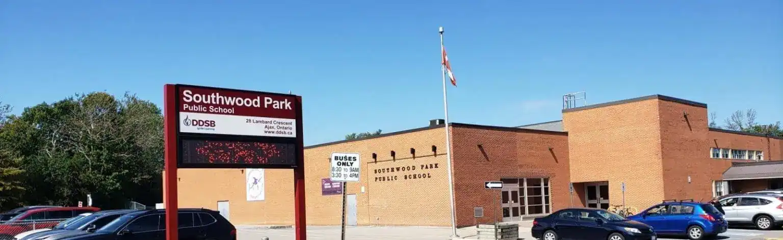 Southwood Park Public School in Ajax, Ontario