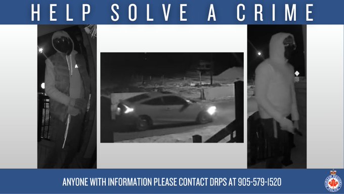 Three men wanted in attempted break-in in Pickering
