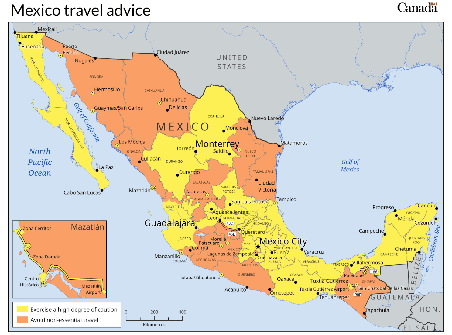 mexico travel advisory