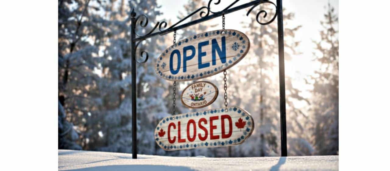 What's OPEN & CLOSED Family Day Burlington, Oakville, Milton on Feb 16