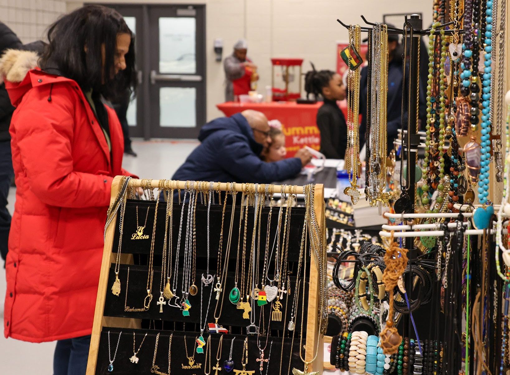 Customers shop at some of the 45 vendors at Clarington's Black Vendor Village