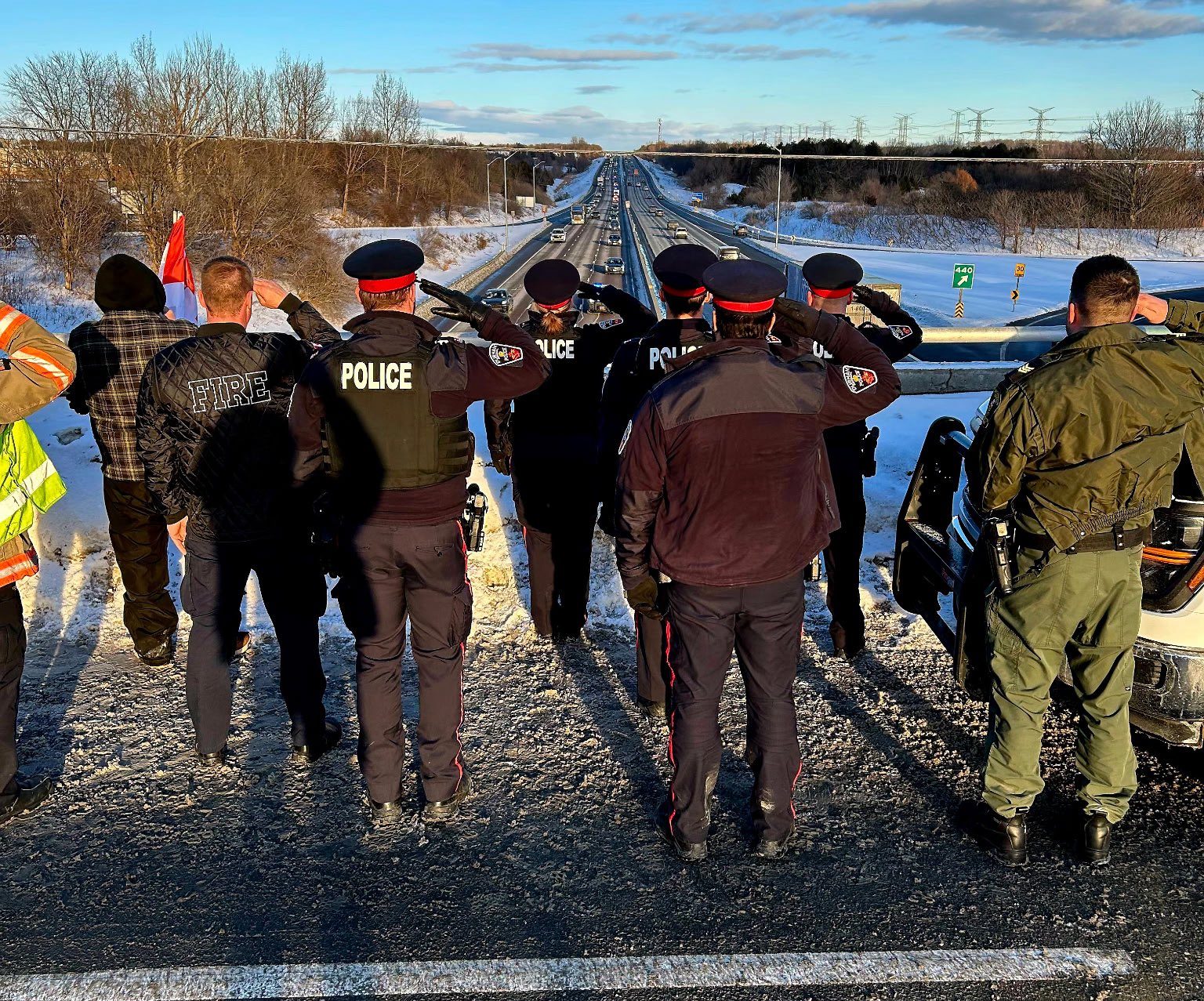 Canadian soldier honoured on Highway of Heroes
