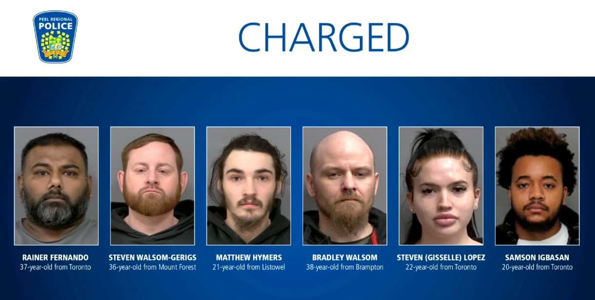 carjackings and car thefts arrests in mississauga, toronto and brampton.