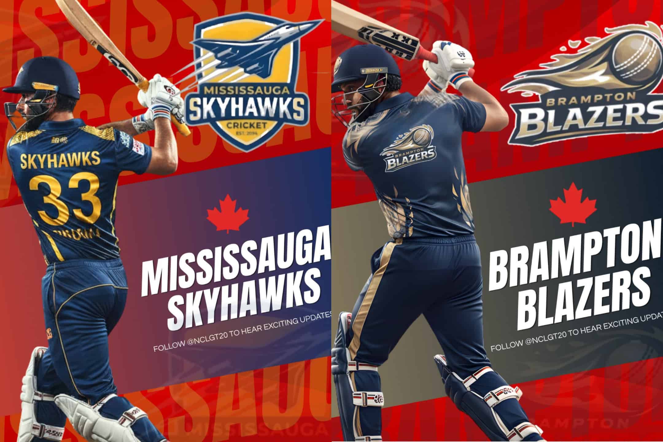 New teams announced for Mississauga and Brampton for return of GT20 cricket tournament to GTA