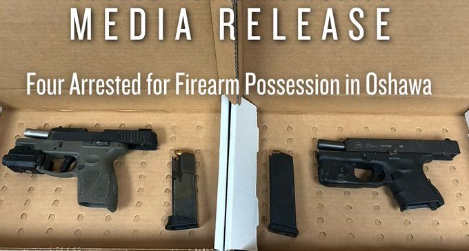 Loaded guns used to make music video in Oshawa