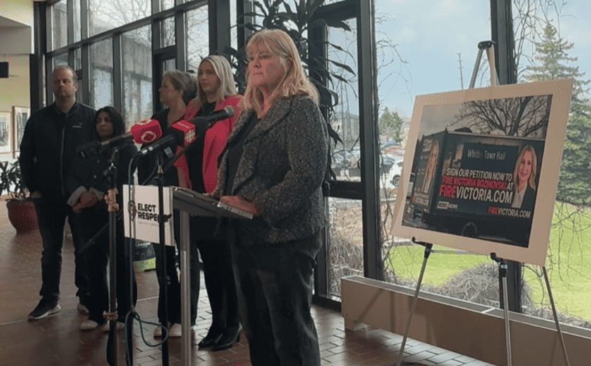 Elizabeth Roy, Victoria Bozinovsky news conference