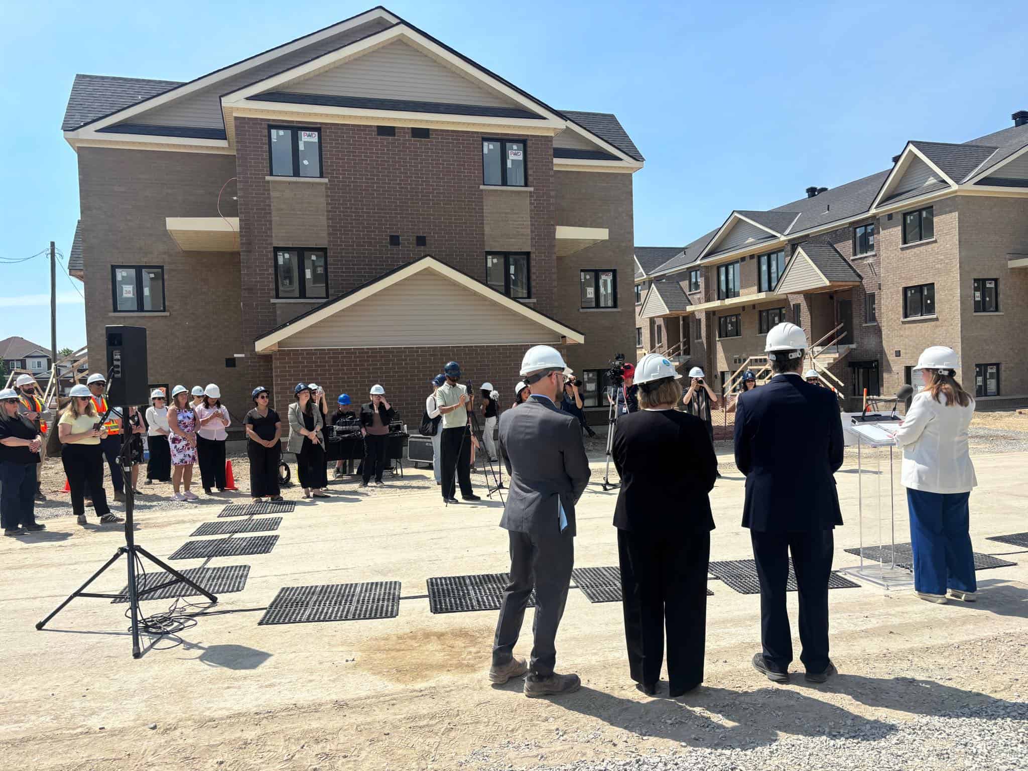 Housiong announcement in Oshawa