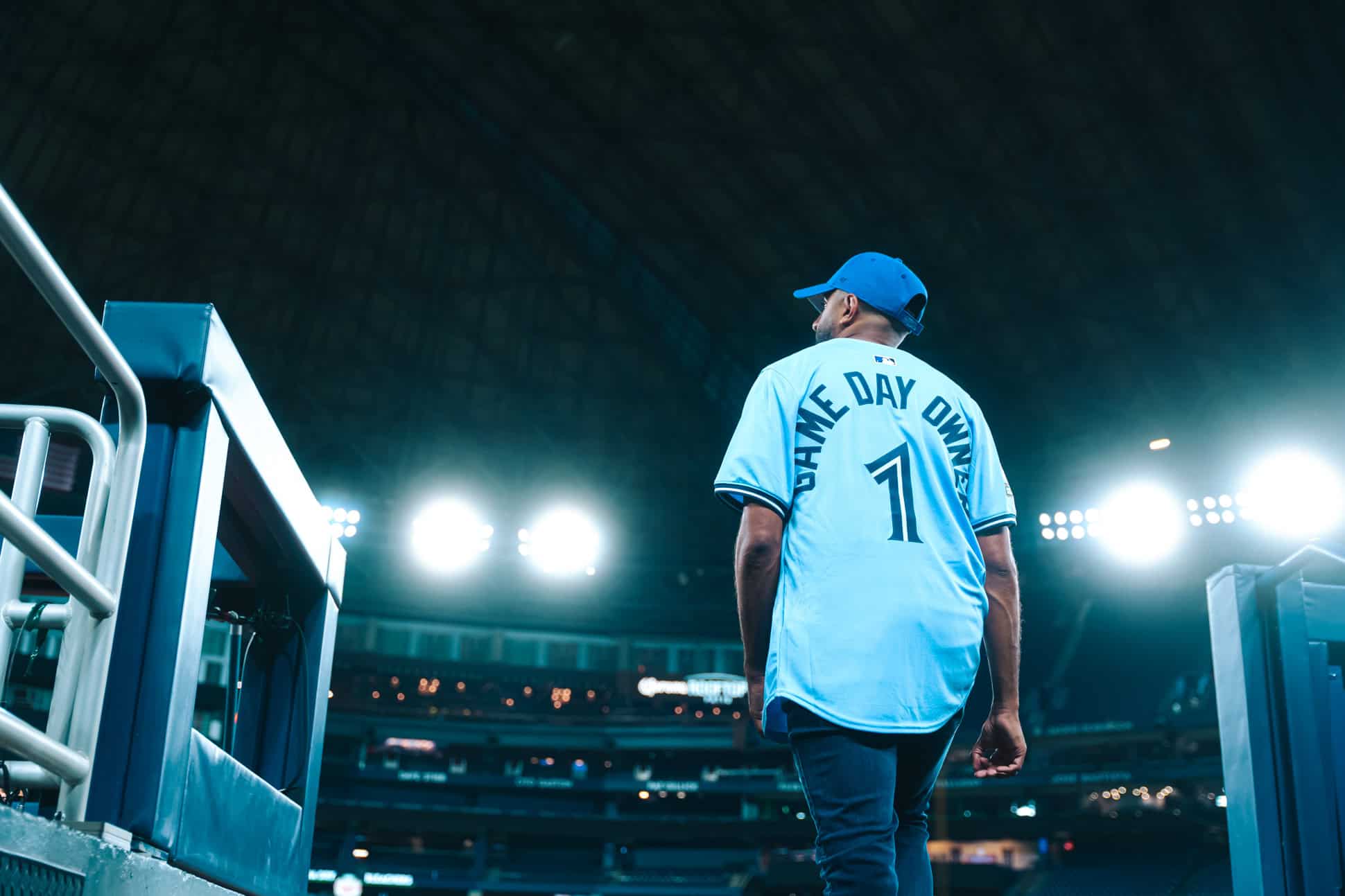Gary Takhar of Brampton has won the Rogers Game Day Owner experience to be owner of the Toronto Blue Jays for the weekend. (Photo: Rogers)
