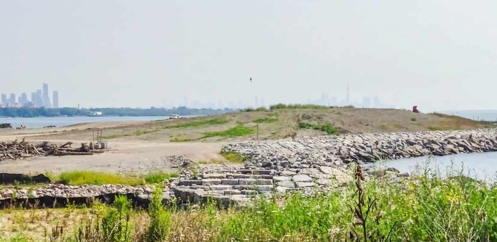 trail work being done at new conservation area in mississauga.