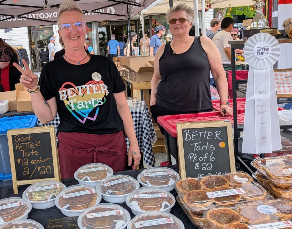 The BETTER Tarts booth