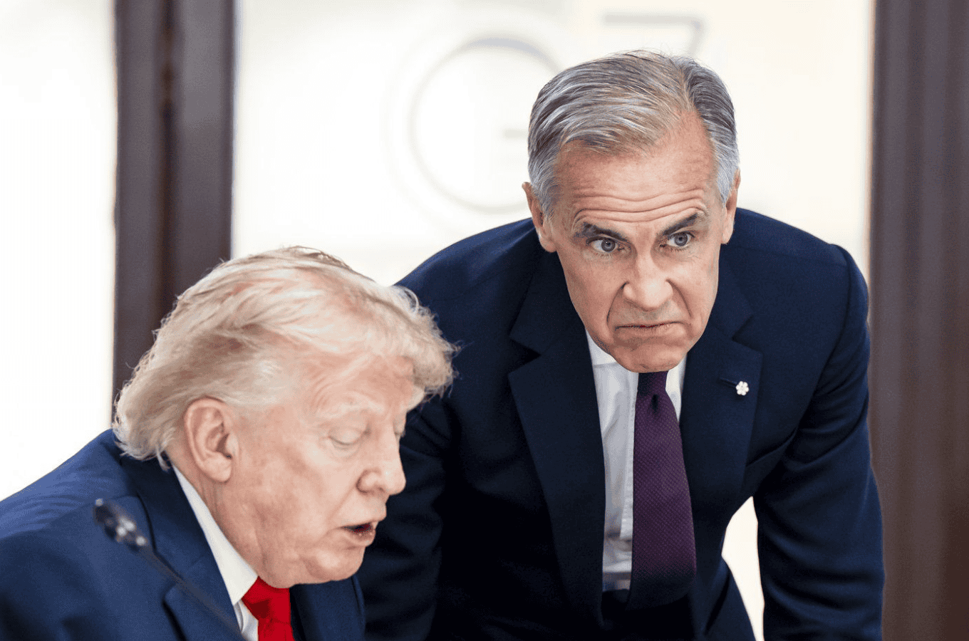 Carney appears to talk China EVs with Trump at G7 summit