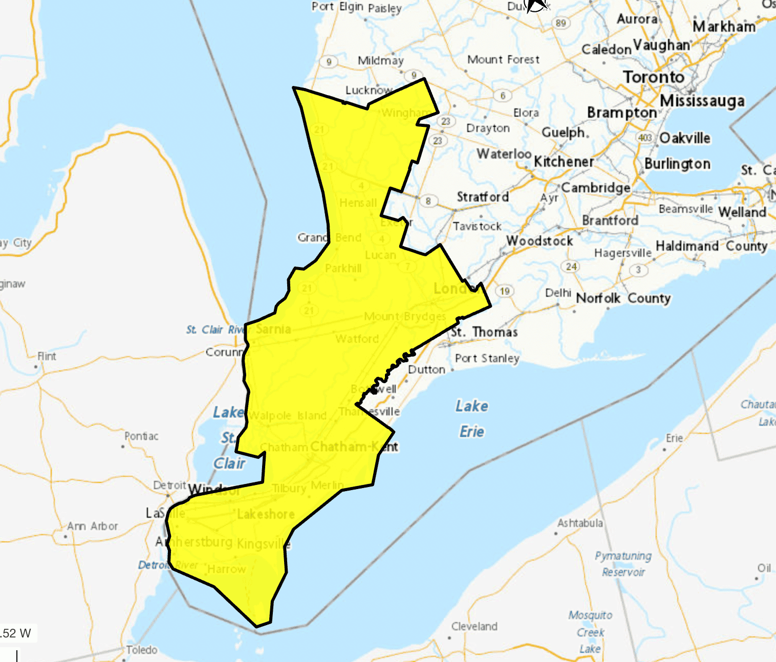 heat warning ontario