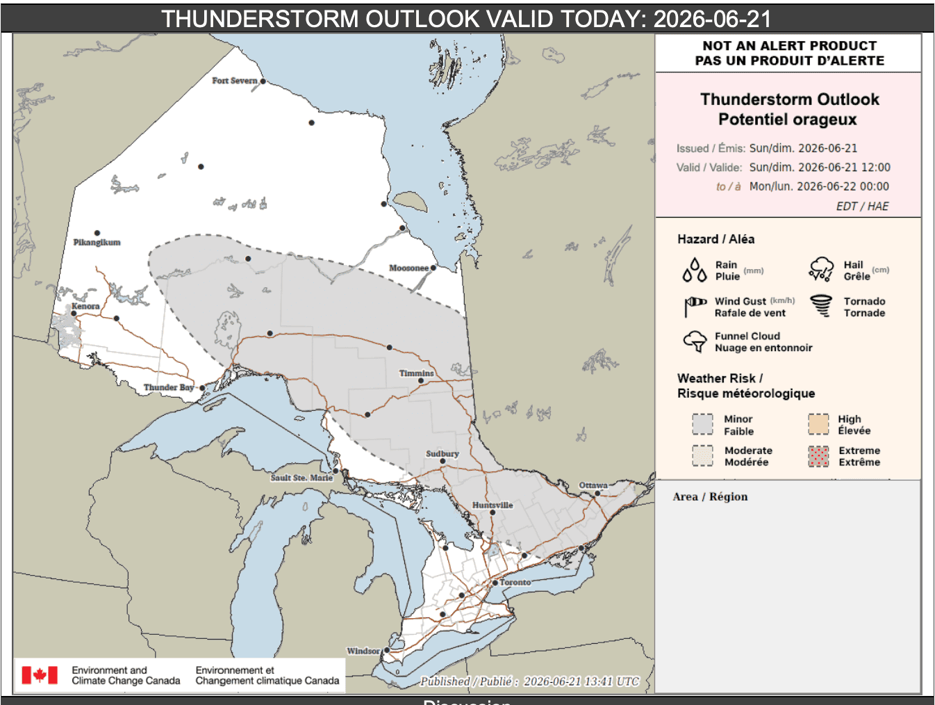thunderstorms ontario june 21