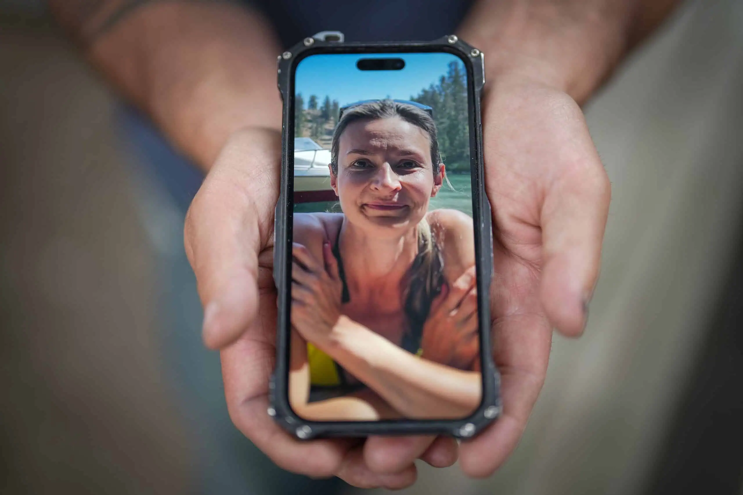 B.C. murder suspect says ex-wife was stabbed with his knife, but not by him