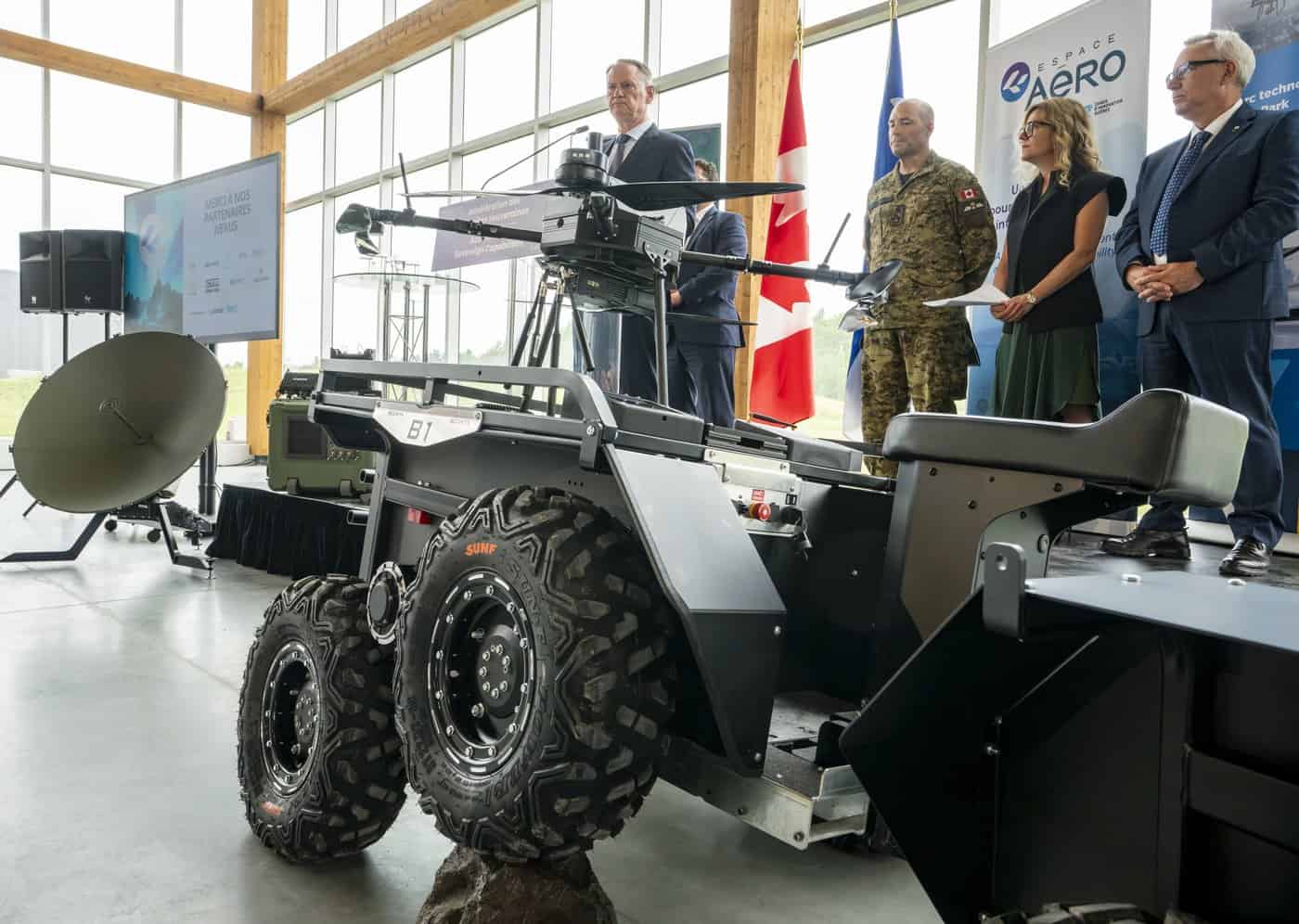 military drones quebec canada