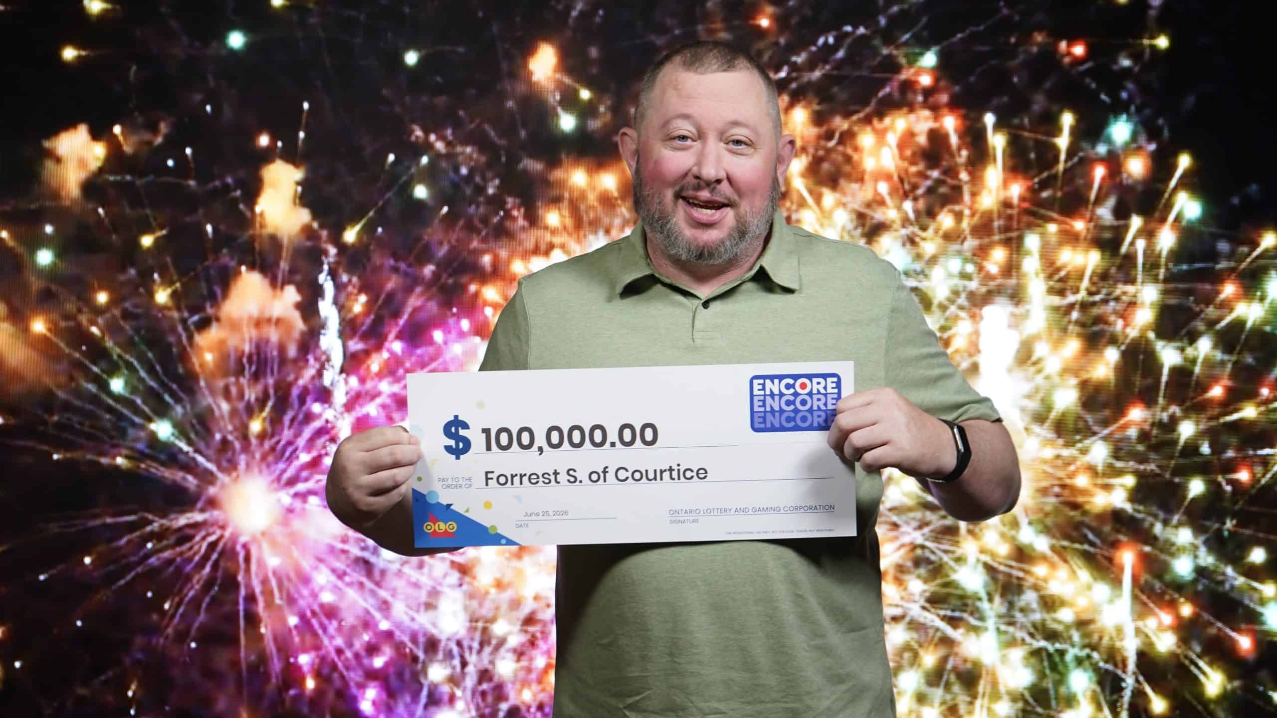 Forrest S. of Courtice won $100,000 with Encore