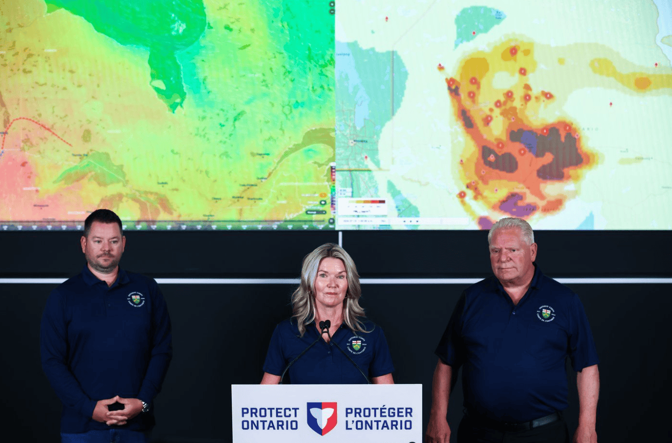 Ontario crews battling about 190 wildfires, half out of control: officials