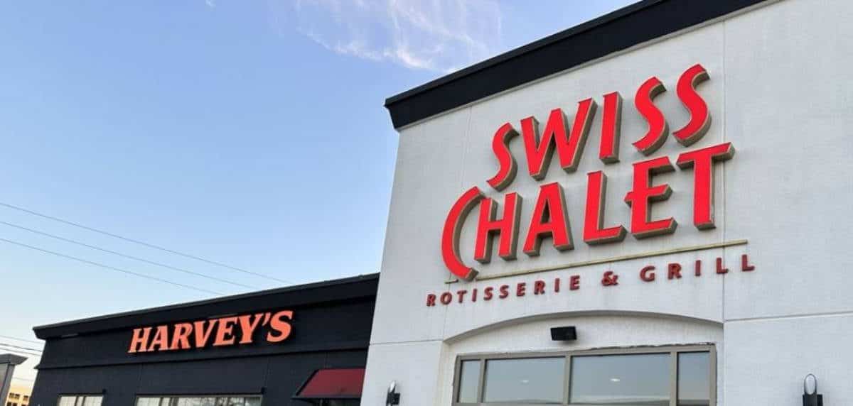 swiss chalet harvey's oakville GO train