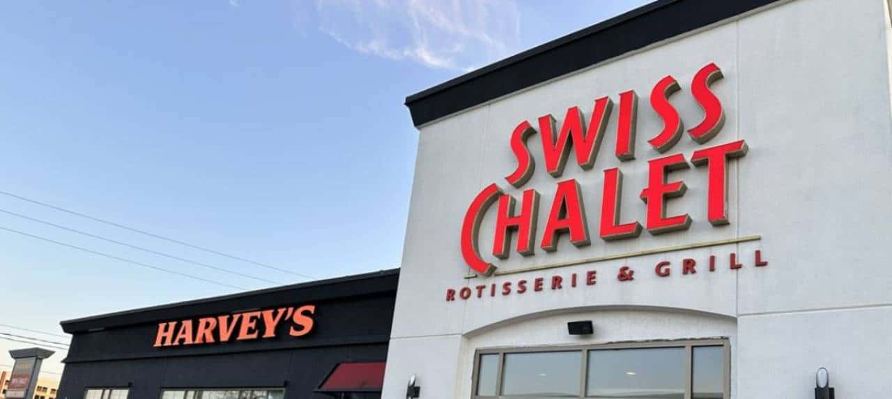 swiss chalet harvey's oakville GO train