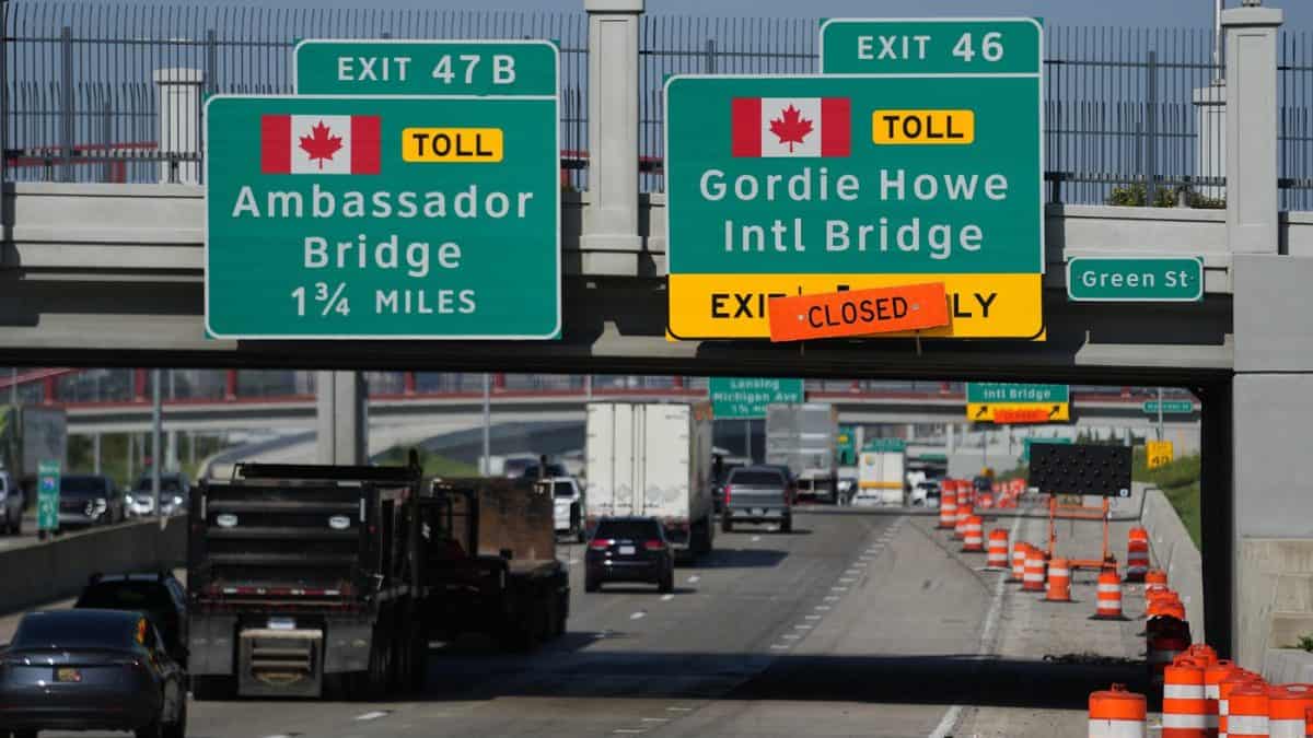 liberals conservative gordie howe bridge canada