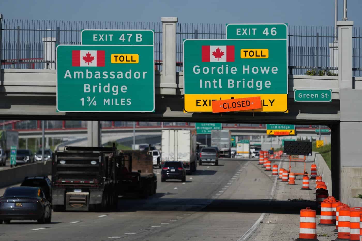 liberals conservative gordie howe bridge canada